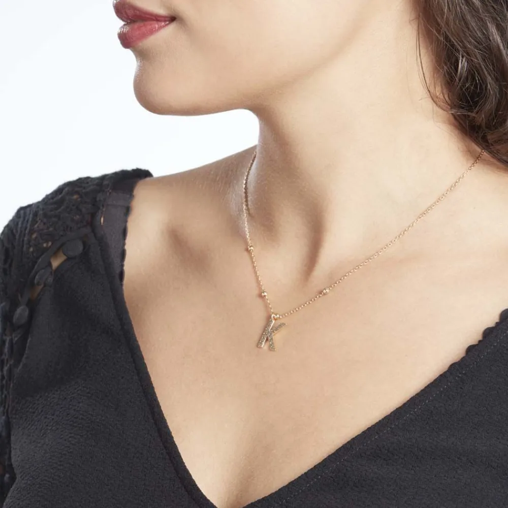 Collier Plaqué Or Jaune Lettra|Marc Orian New