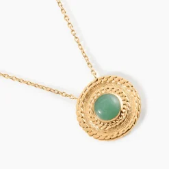 Collier Plaqué Or Jaune Marcia Aventurine|Marc Orian Outlet