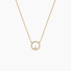 Collier Plaqué Or Lila Oxydes De Zirconium|Marc Orian