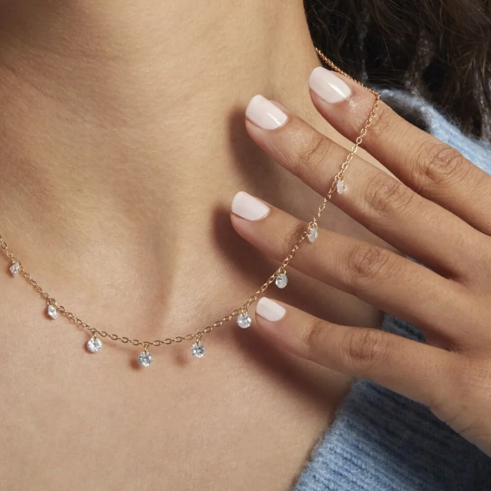 Collier Plaqué Or Oxydes De Zirconium|Marc Orian Online
