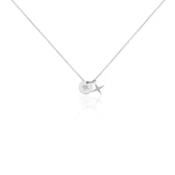 Collier Pluton Argent Blanc Oxyde De Zirconium|Marc Orian Clearance
