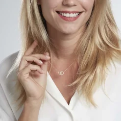 Collier Poeae Plaqué Or Jaune Oxyde De Zirconium|Marc Orian Sale