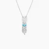 Collier Poehei Argent Blanc Cristaux De Swarovski|Marc Orian Clearance