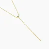 Collier Poem Argent Jaune Oxyde De Zirconium Topaze