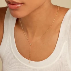 Collier Poem Argent Jaune Oxyde De Zirconium Topaze