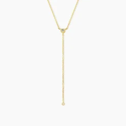Collier Poem Argent Jaune Oxyde De Zirconium Topaze