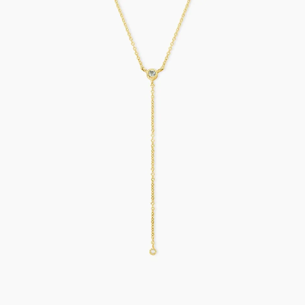 Collier Poem Argent Jaune Oxyde De Zirconium Topaze