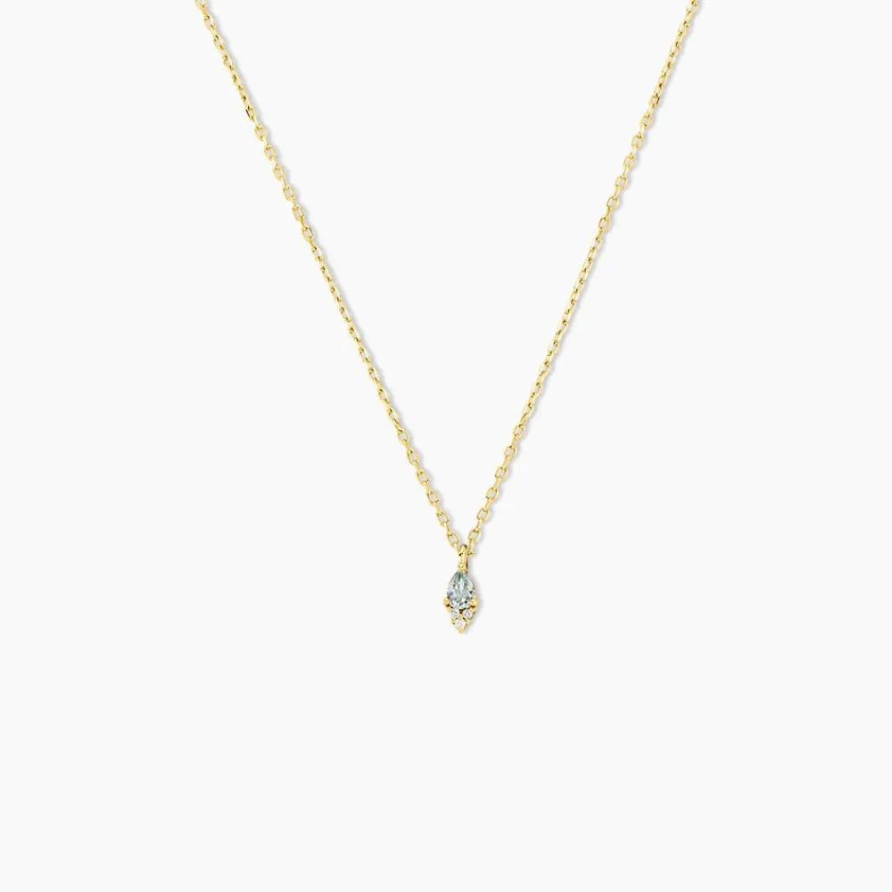 Collier Poem Argent Jaune Topaze Oxyde De Zirconium|Marc Orian Discount
