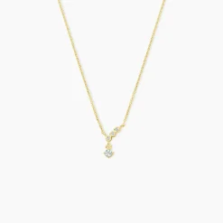 Collier Poem Argent Jaune Topaze Oxyde De Zirconium|Marc Orian New