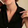 Collier Poem Argent Jaune Topaze Bleu Sky