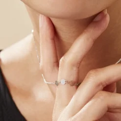 Collier Poenui Argent Blanc|Marc Orian