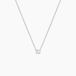 Collier Ponama Or Blanc Oxyde De Zirconium