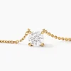 Collier Ponama Or Jaune Oxyde De Zirconium