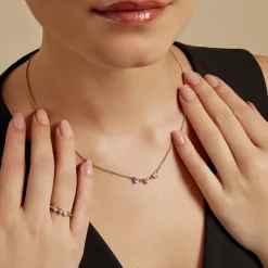 Collier Poésie Rosée Plaque Or Jaune Oxyde De Zirconium|Marc Orian Sale