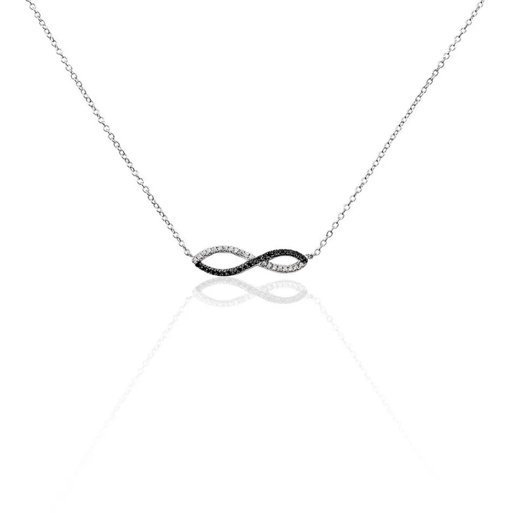 Collier Prudentia Argent Blanc Oxyde De Zirconium|Marc Orian Best