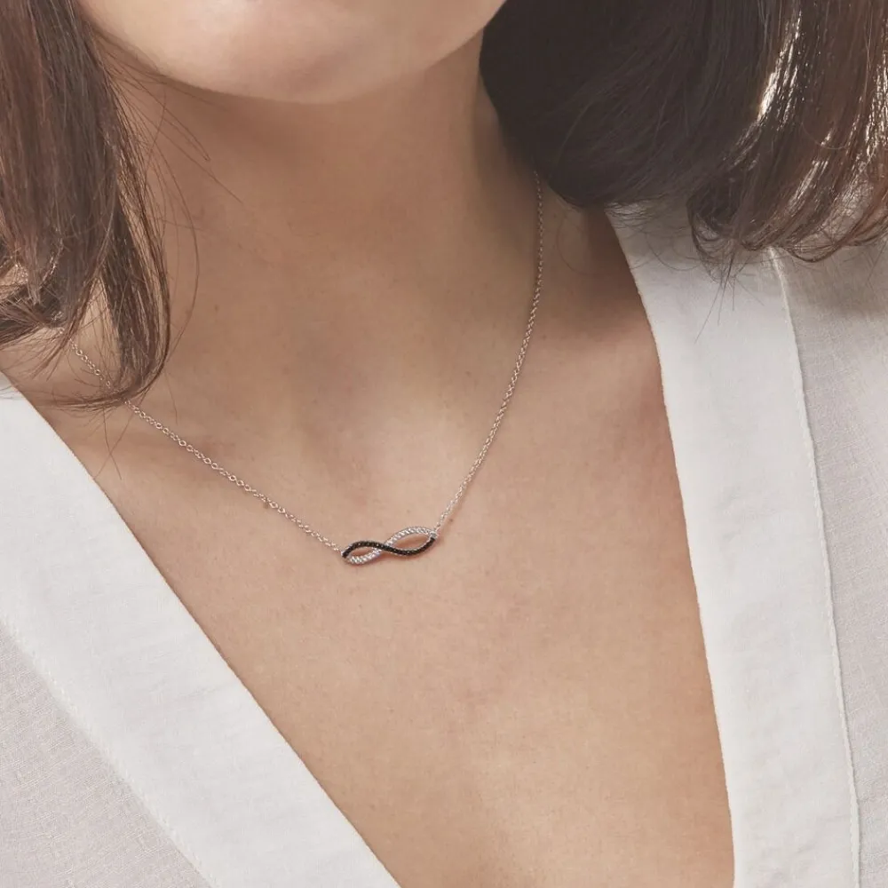 Collier Prudentia Argent Blanc Oxyde De Zirconium|Marc Orian Best