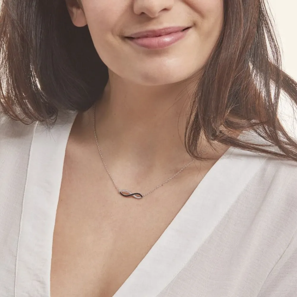 Collier Prudentia Argent Blanc Oxyde De Zirconium|Marc Orian Best