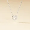 Collier Purete Or Blanc Diamant