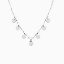 Collier Ragavi Argent Blanc