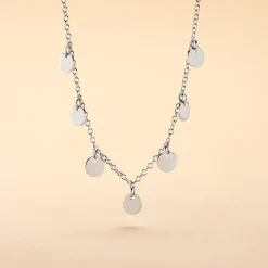 Collier Ragavi Argent Blanc
