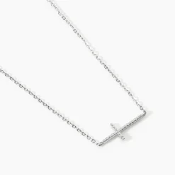 Collier Rayan Argent Blanc Oxyde De Zirconium|Marc Orian Best
