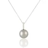 Collier Rebeca Or Blanc Perle De Culture De Tahiti Et Oxyde