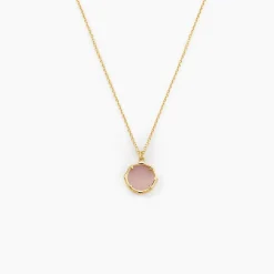 Collier Reflets Pop Or Jaune Calcédoine