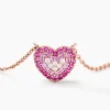 Collier Reflets Romantiques Argent Rose Oxyde De Zirconium