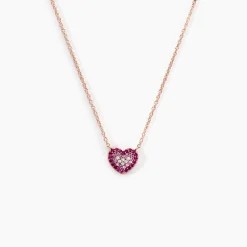 Collier Reflets Romantiques Argent Rose Oxyde De Zirconium