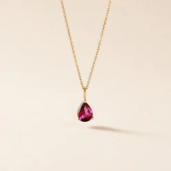Collier Rhodolite Fever Or Jaune Rhodolite