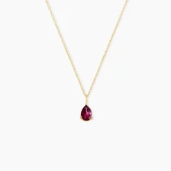 Collier Rhodolite Fever Or Jaune Rhodolite