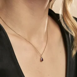 Collier Rhodolite Fever Or Jaune Rhodolite