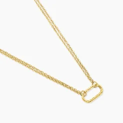 Collier Ria Acier Jaune