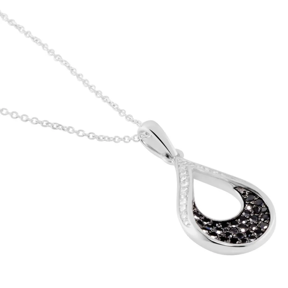 Collier Romanne Or Blanc Diamant