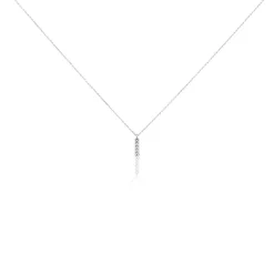 Collier Rosalin Blanc Diamant Blanc