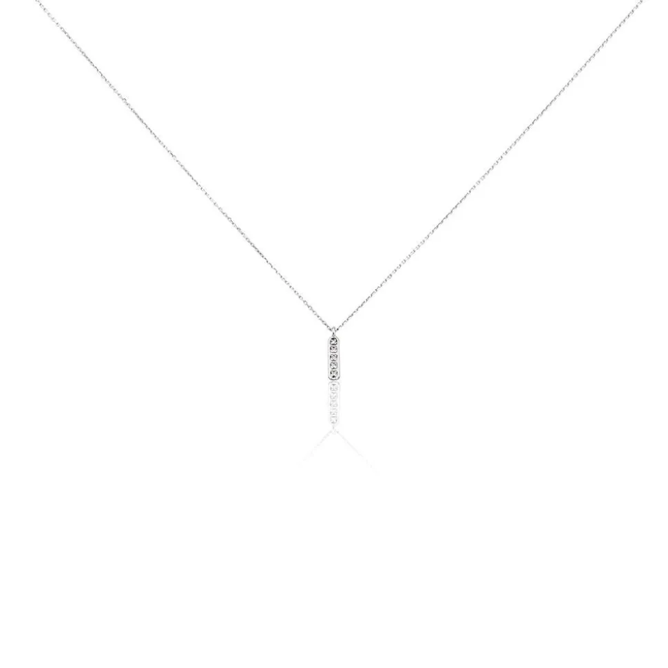 Collier Rosalin Blanc Diamant Blanc