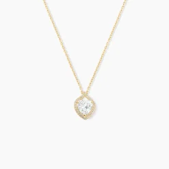 Collier Rosaline Or Jaune Oxyde De Zirconium