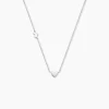 Collier Rosamee Argent Blanc