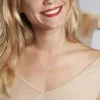 Collier Rowan Argent Blanc Oxyde De Zirconium