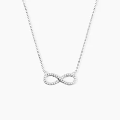 Collier Rowan Argent Blanc Oxyde De Zirconium