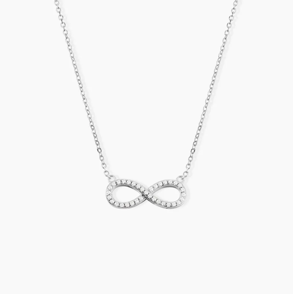 Collier Rowan Argent Blanc Oxyde De Zirconium