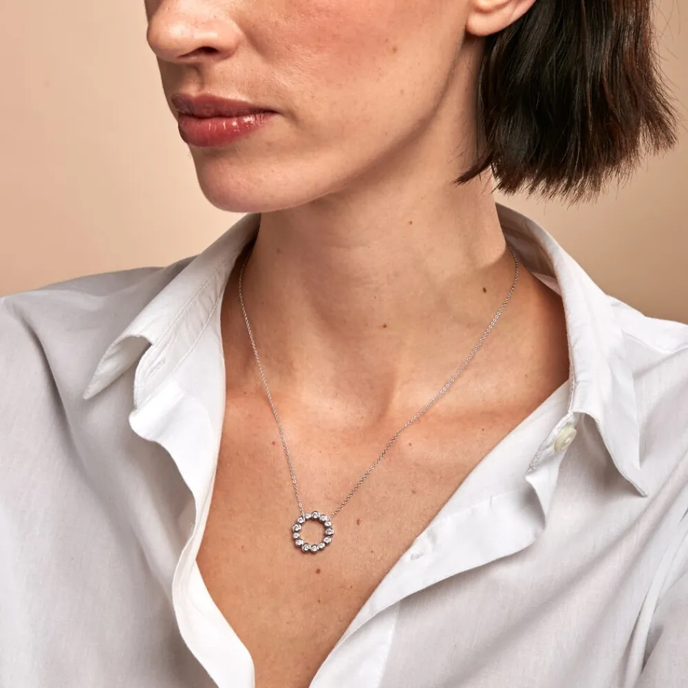 Collier Ryo Argent Blanc Oxyde De Zirconium|Marc Orian Discount