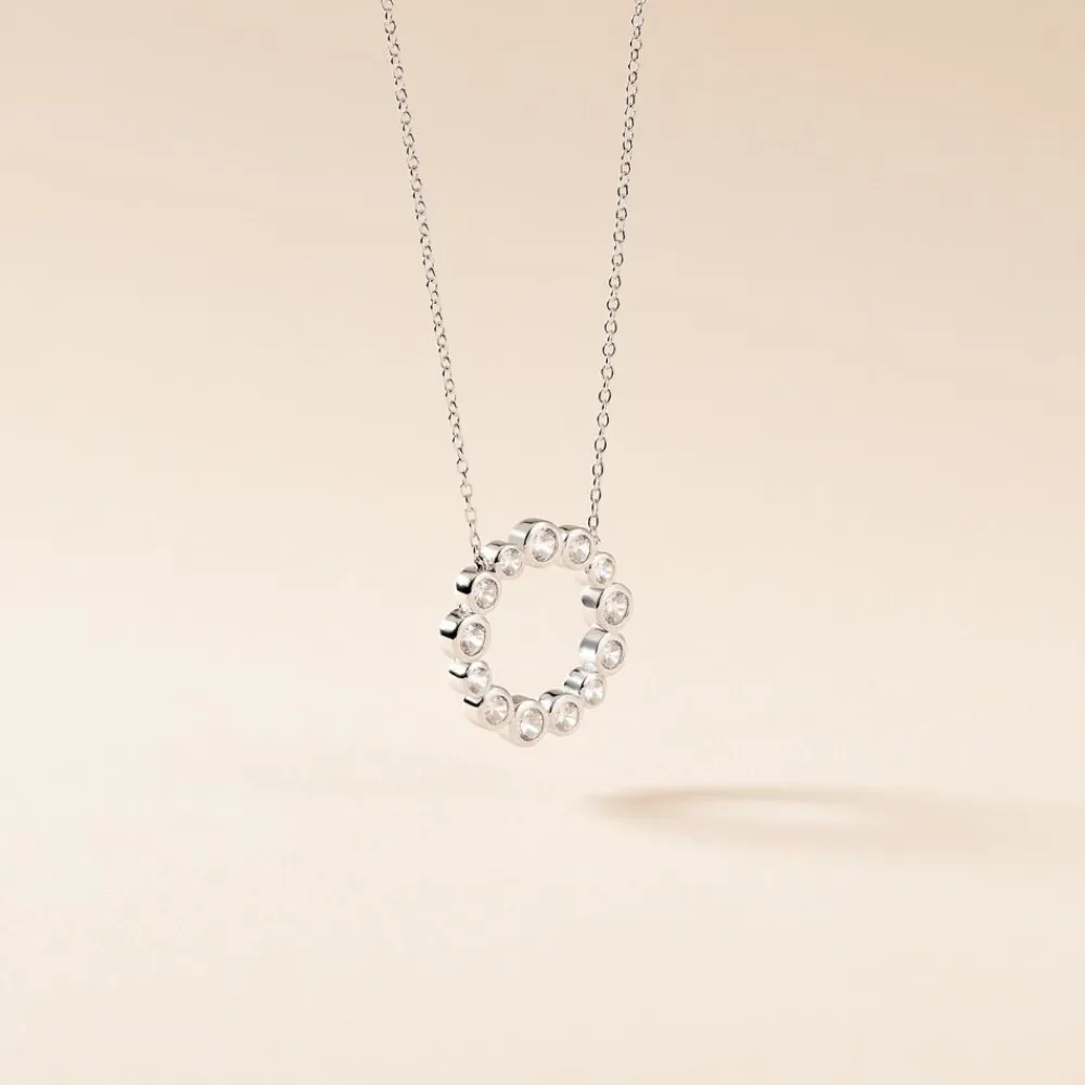 Collier Ryo Argent Blanc Oxyde De Zirconium|Marc Orian Discount