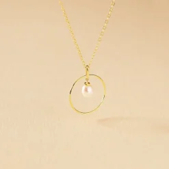Collier Salvine Or Jaune Perle De Culture