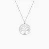 Collier Sautoir Philana Argent Blanc