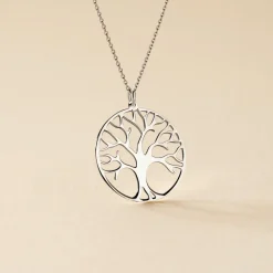 Collier Sautoir Philana Argent Blanc