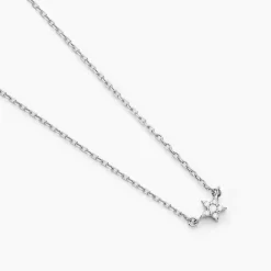 Collier Saya Argent Blanc Oxyde De Zirconium|Marc Orian Best