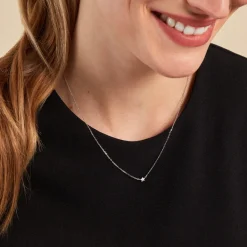 Collier Saya Argent Blanc Oxyde De Zirconium|Marc Orian Best