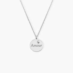Collier Sebastienne Argent Blanc|Marc Orian Discount