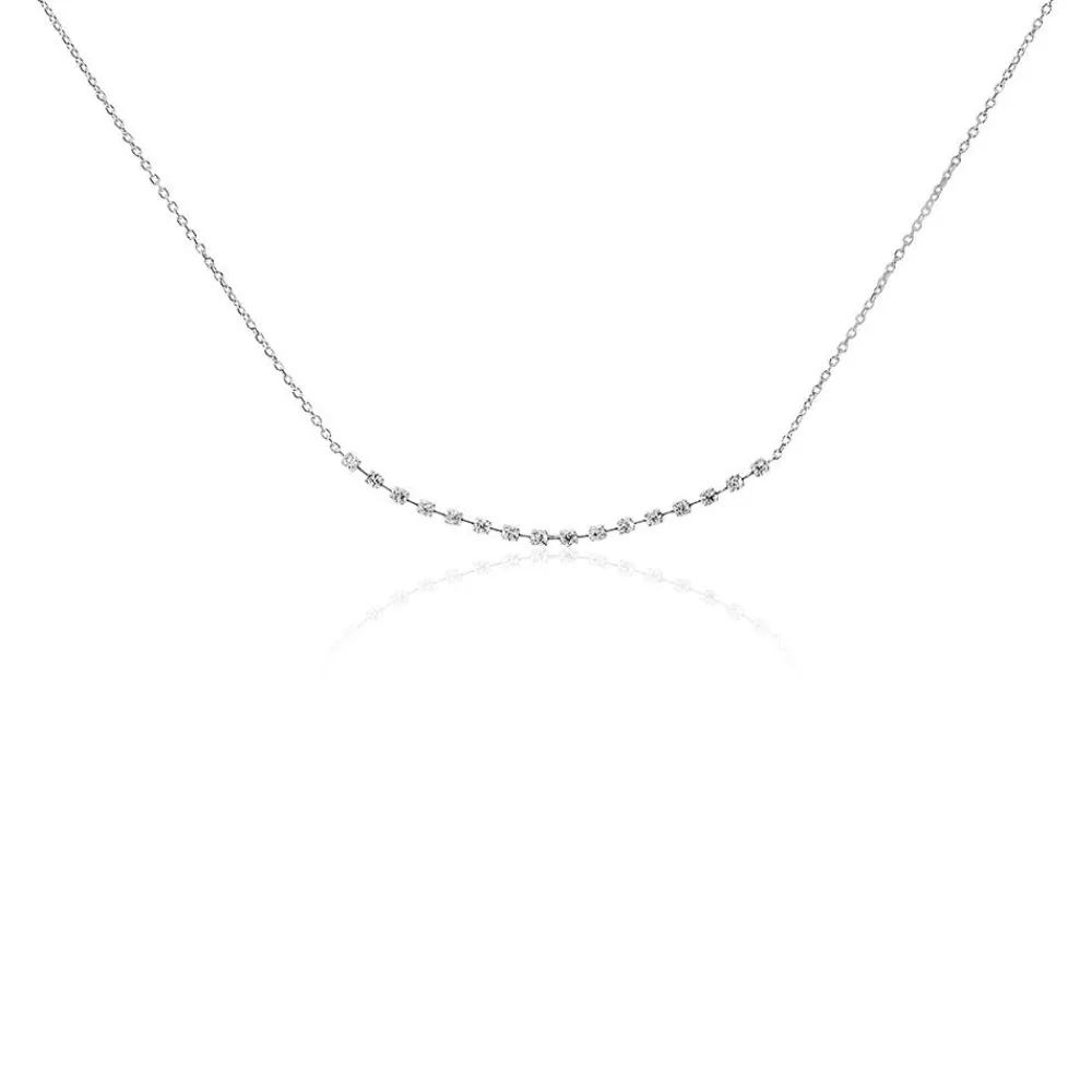 Collier Selina Or Blanc Diamant|Marc Orian Clearance